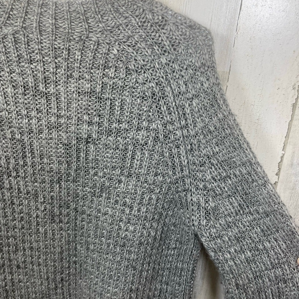 House Of‎ Harlow 1960 x Revolve Wool Blend Dillin Sweater size S Grey High Neck - Picture 9 of 10